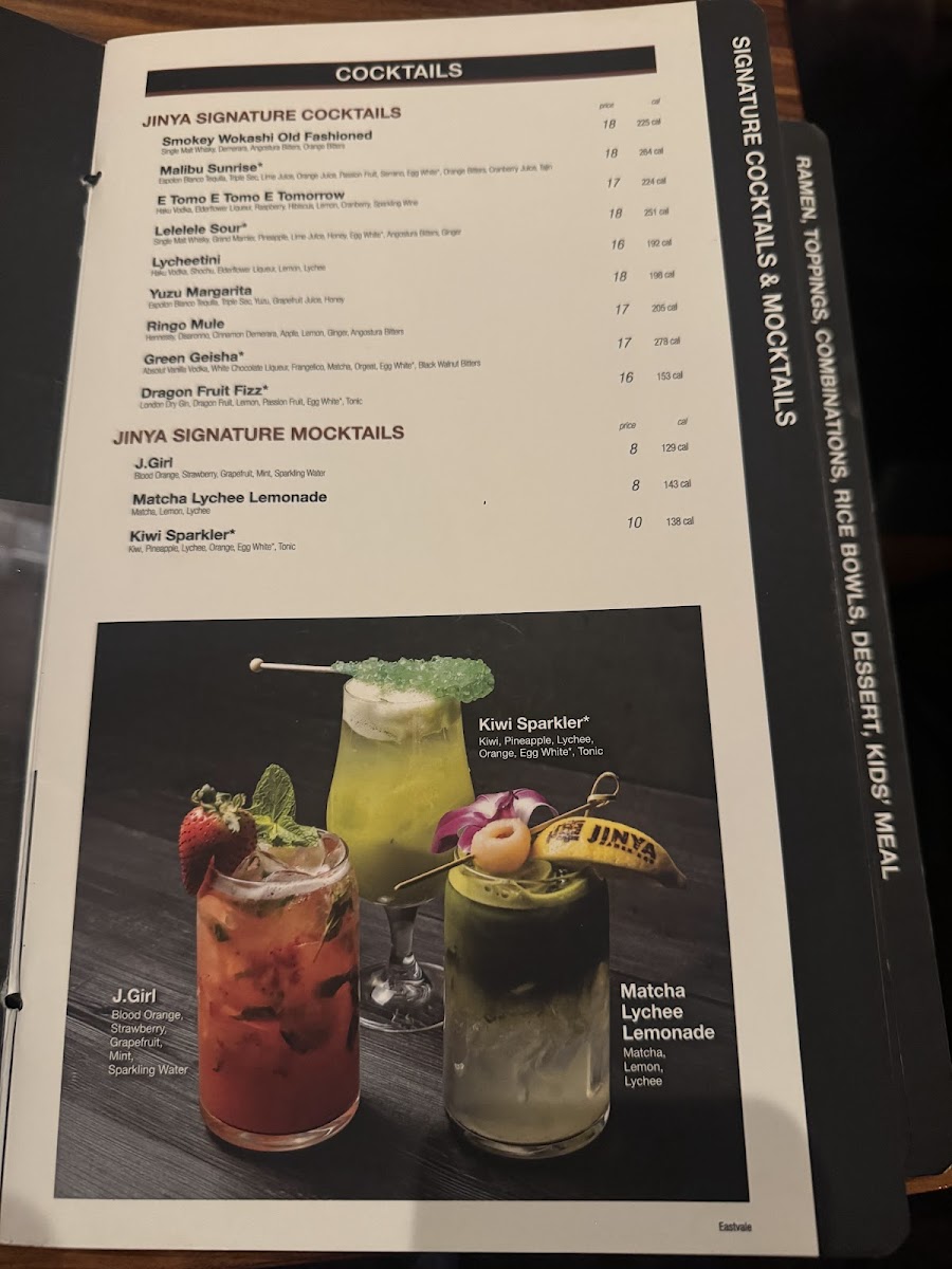 Menu Jinya Ramen Bar - Eastvale-1