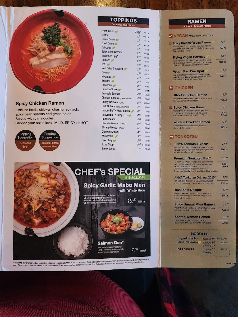 Menu Jinya Ramen Bar - Eastvale-7