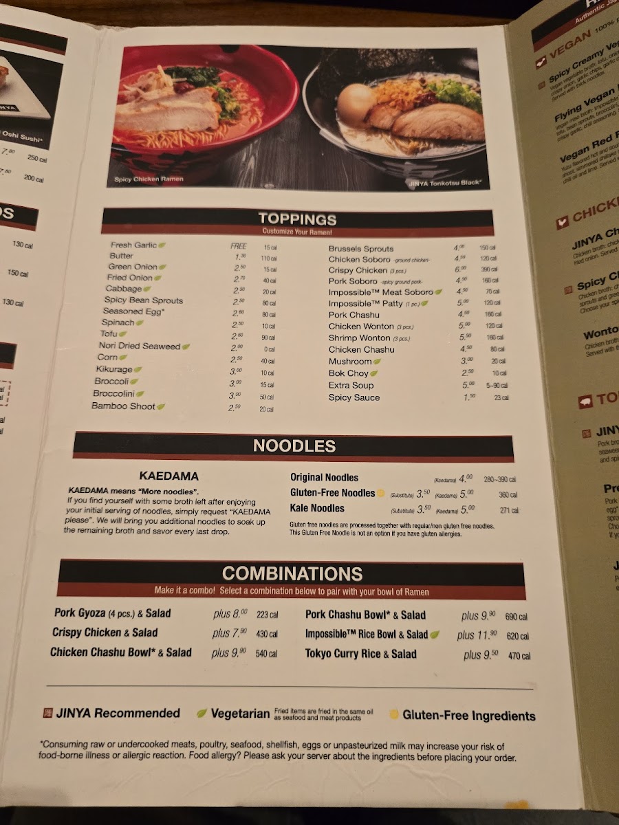 Menu Jinya Ramen Bar - Eastvale-8