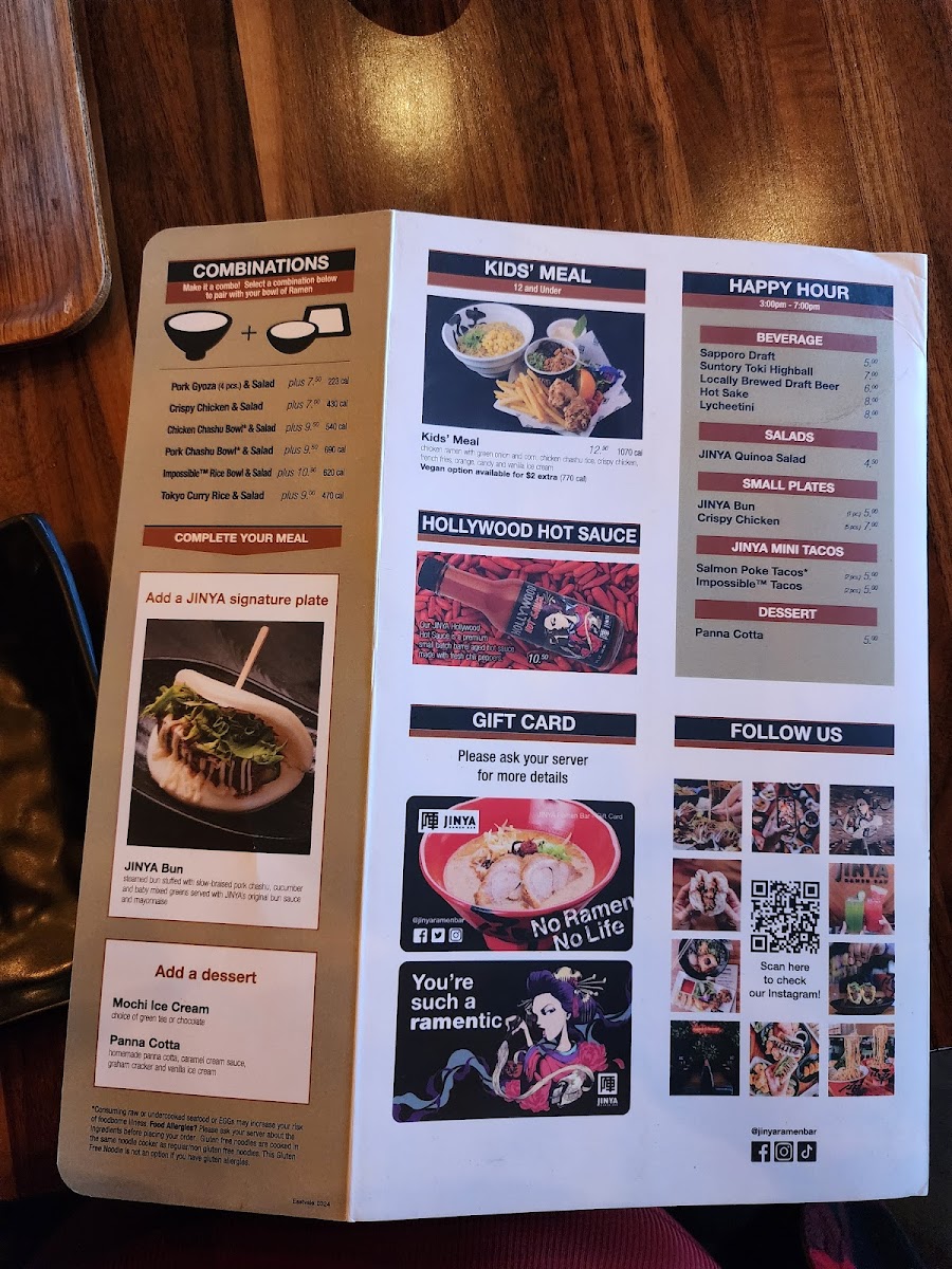 Menu Jinya Ramen Bar - Eastvale-9