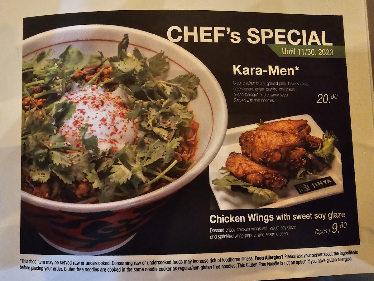 Menu Jinya Ramen Bar - Fairfax-10