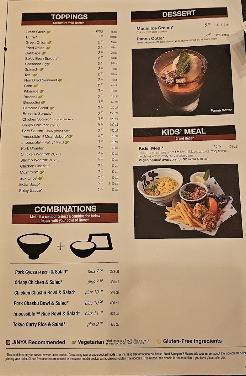 Menu Jinya Ramen Bar - Fairfax-3