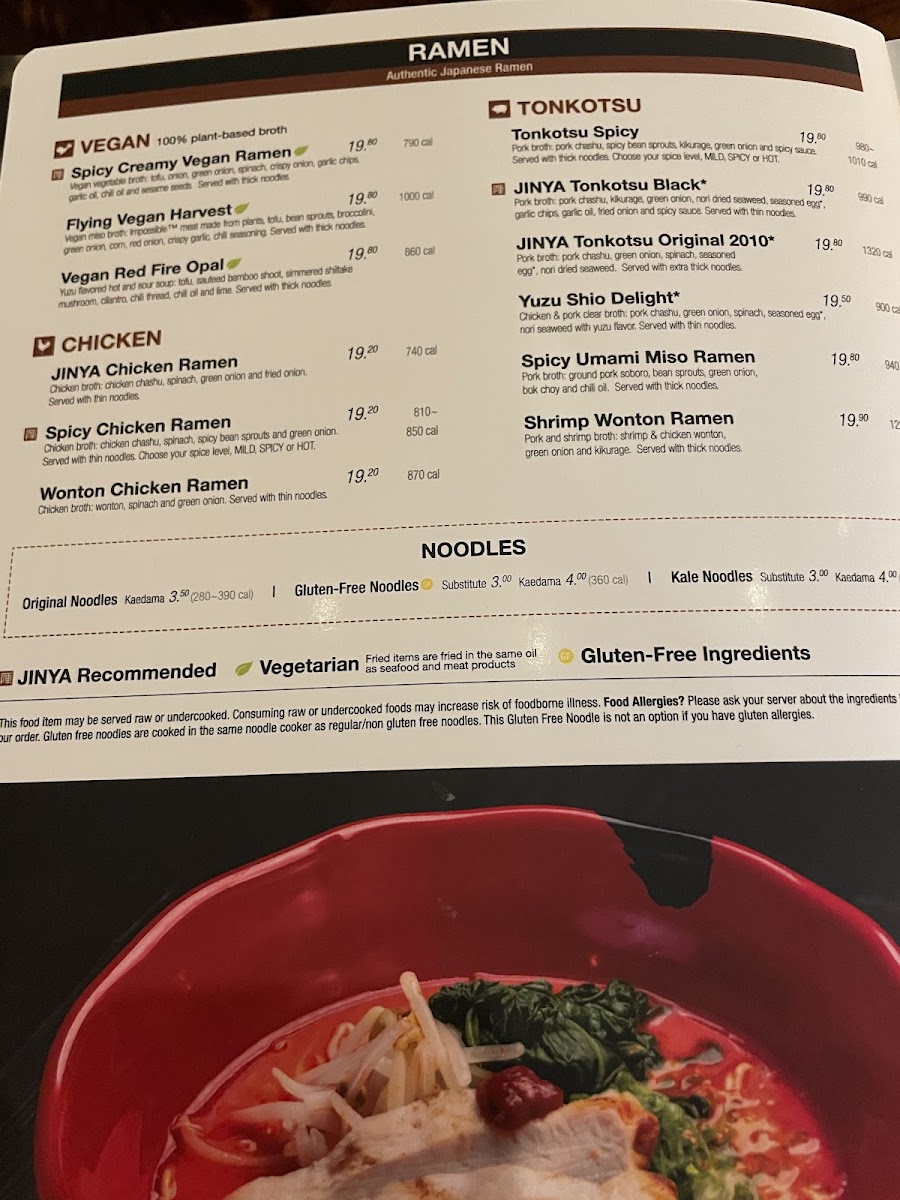 Menu Jinya Ramen Bar - Fairfax-6