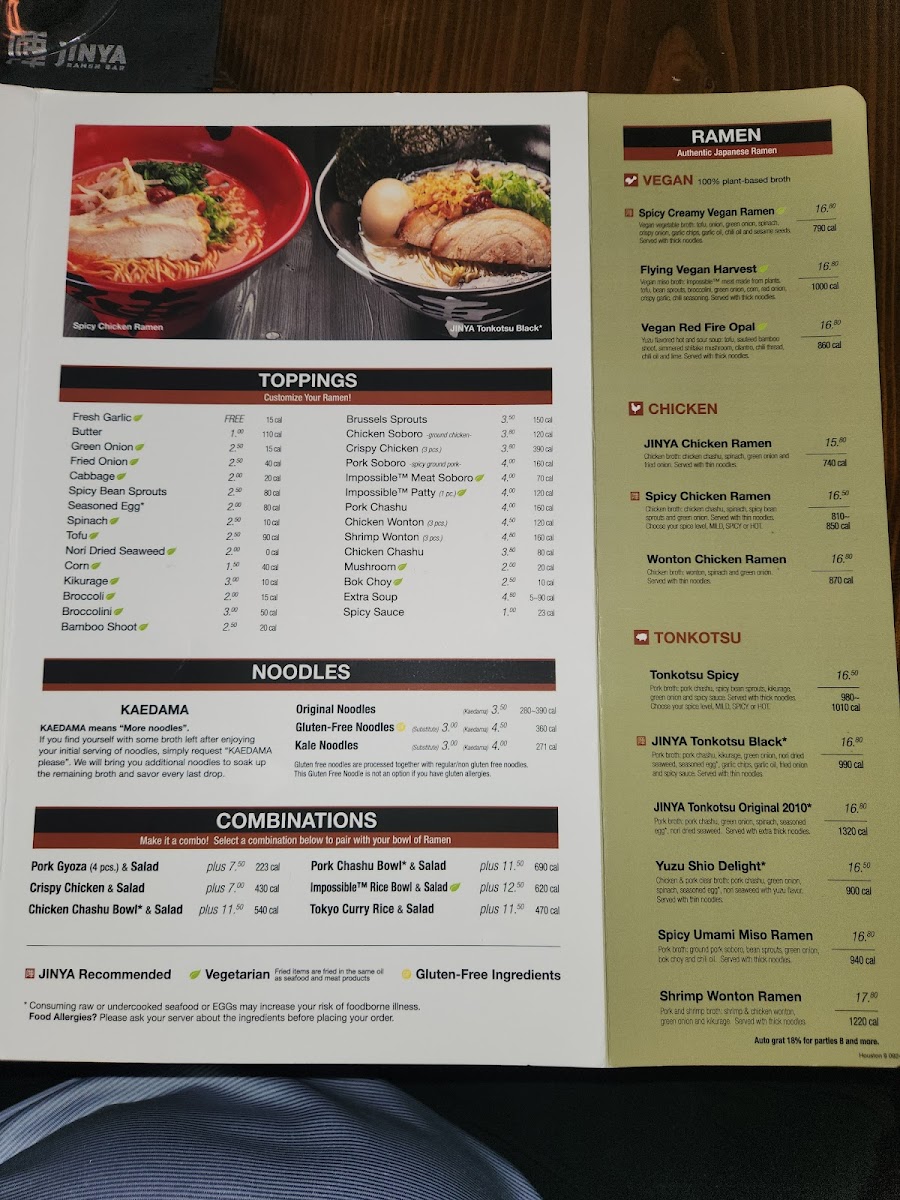 Menu Jinya Ramen Bar - Midtown-6