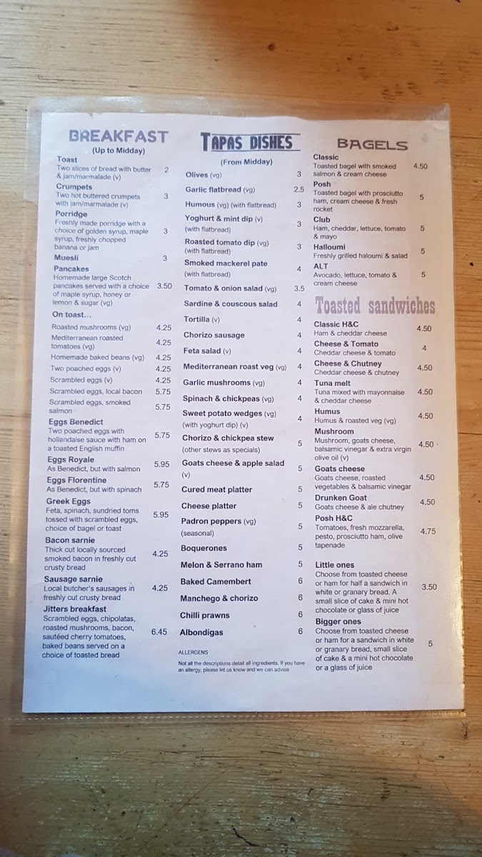 Menu Jittermugs Coffee Wine And Tapas Bar-3