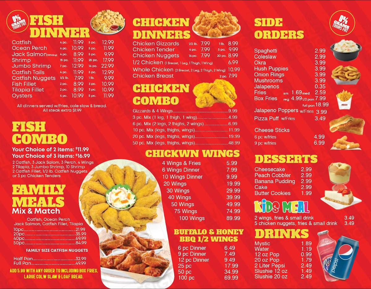 Menu Jj Fish And Chicken-1