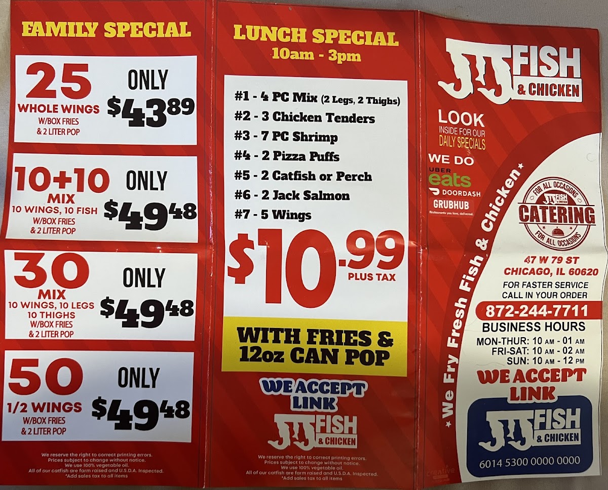Menu Jj Fish And Chicken-2