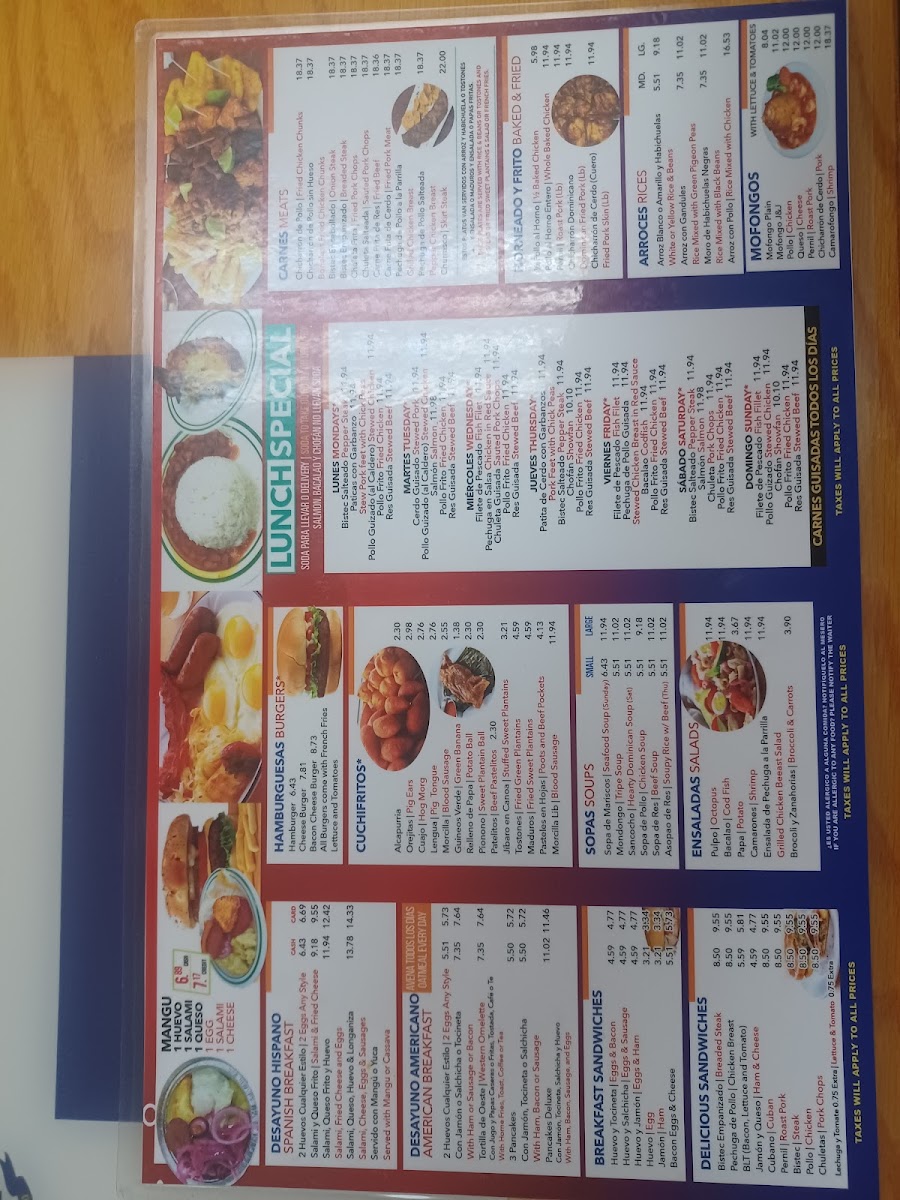 Menu Jj Restaurant & Cuchifritos-1