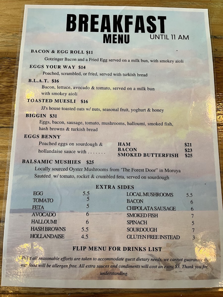 Menu Jj's At The Marina-3