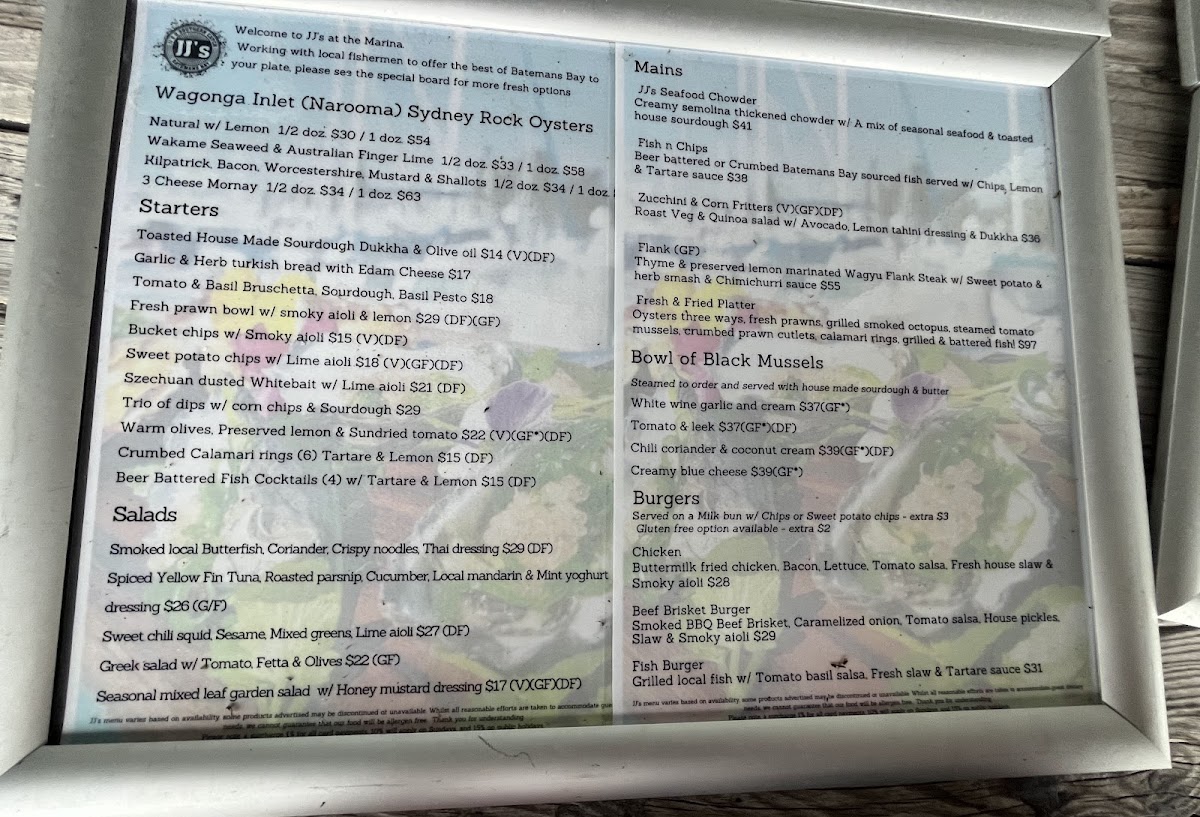 Menu Jj's At The Marina-5