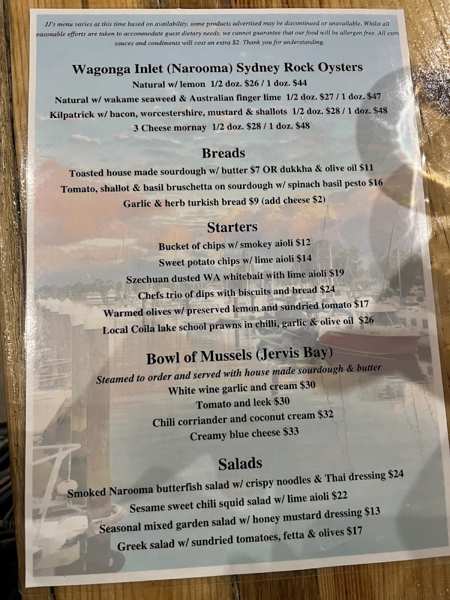 Menu Jj's At The Marina-9