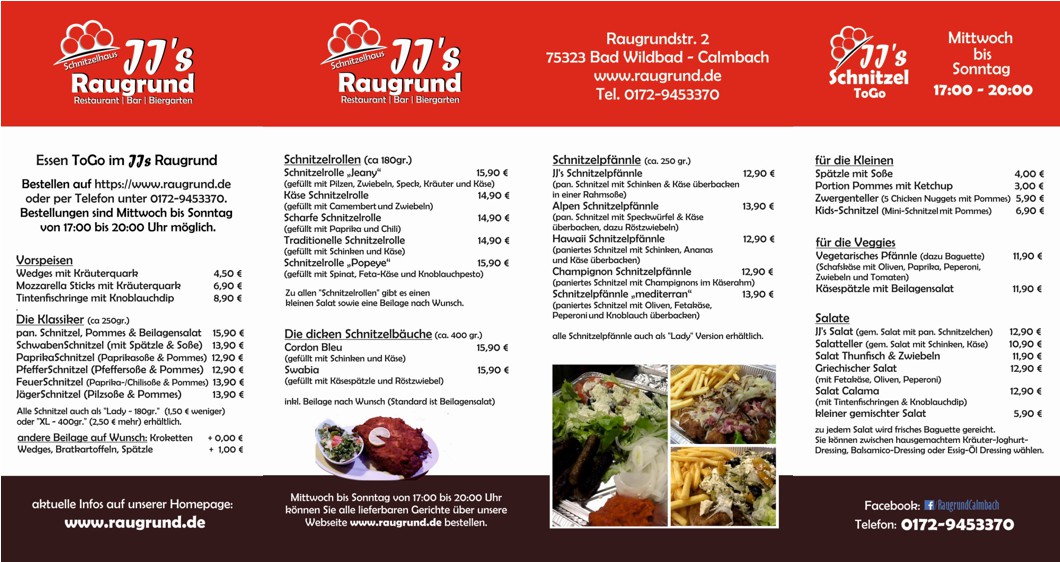 Menu Jjs Raugrund - Restaurant, Bar, Biergarten-2