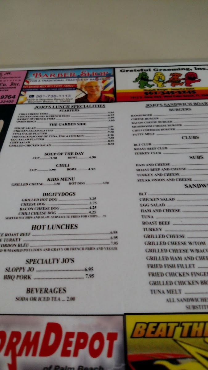 Menu Jo-Jo's Cafe-8