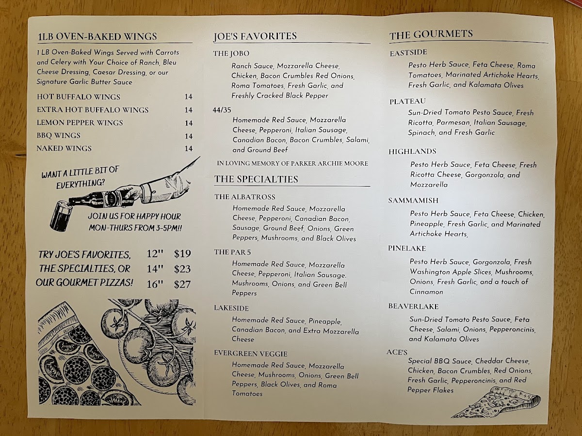 Menu Jobo's Pizza Pub-4