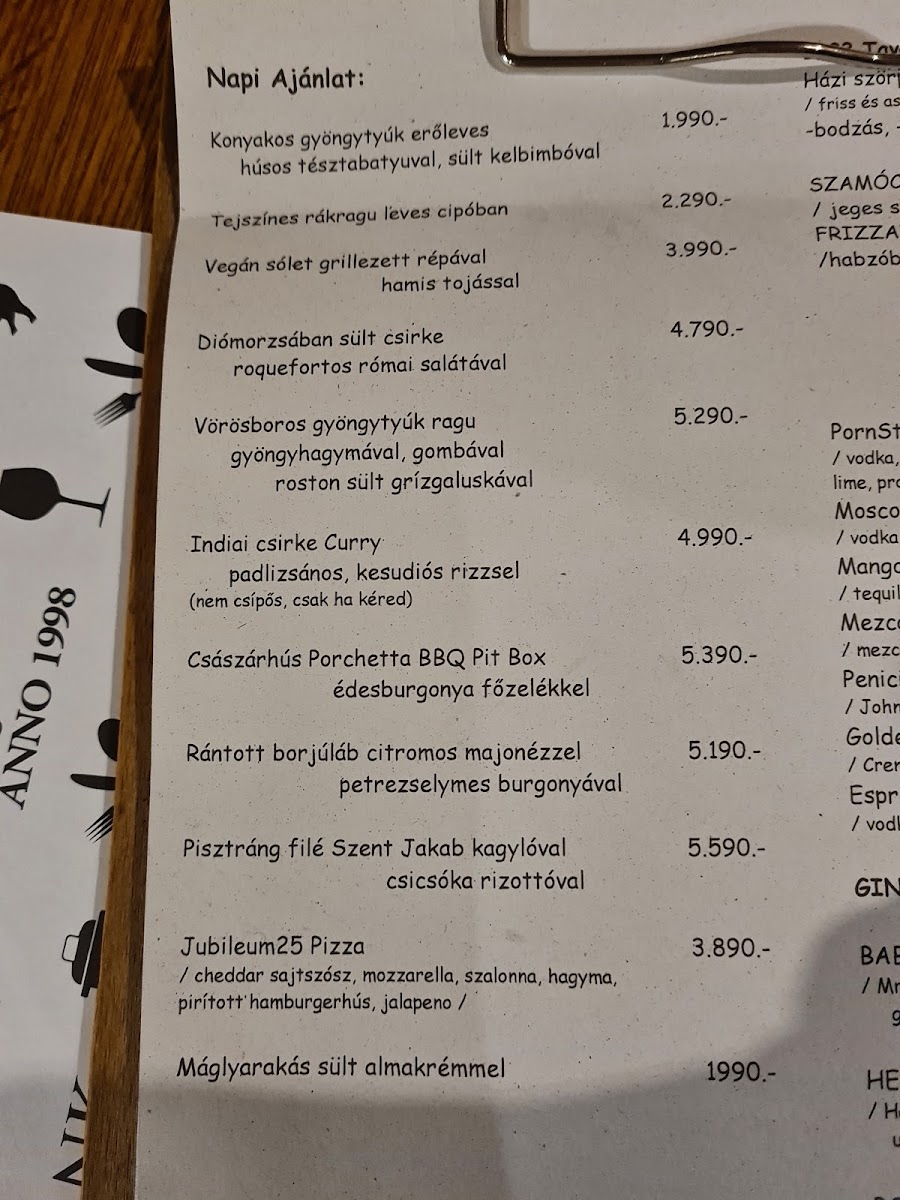 Menu Joe Bácsi Restaurant-6