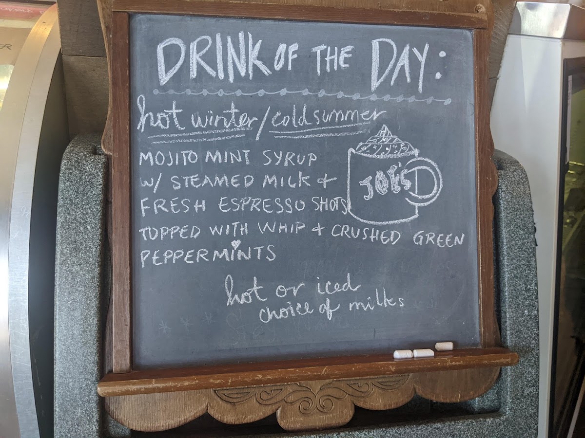 Menu Joe's Coffeehouse Eav-2