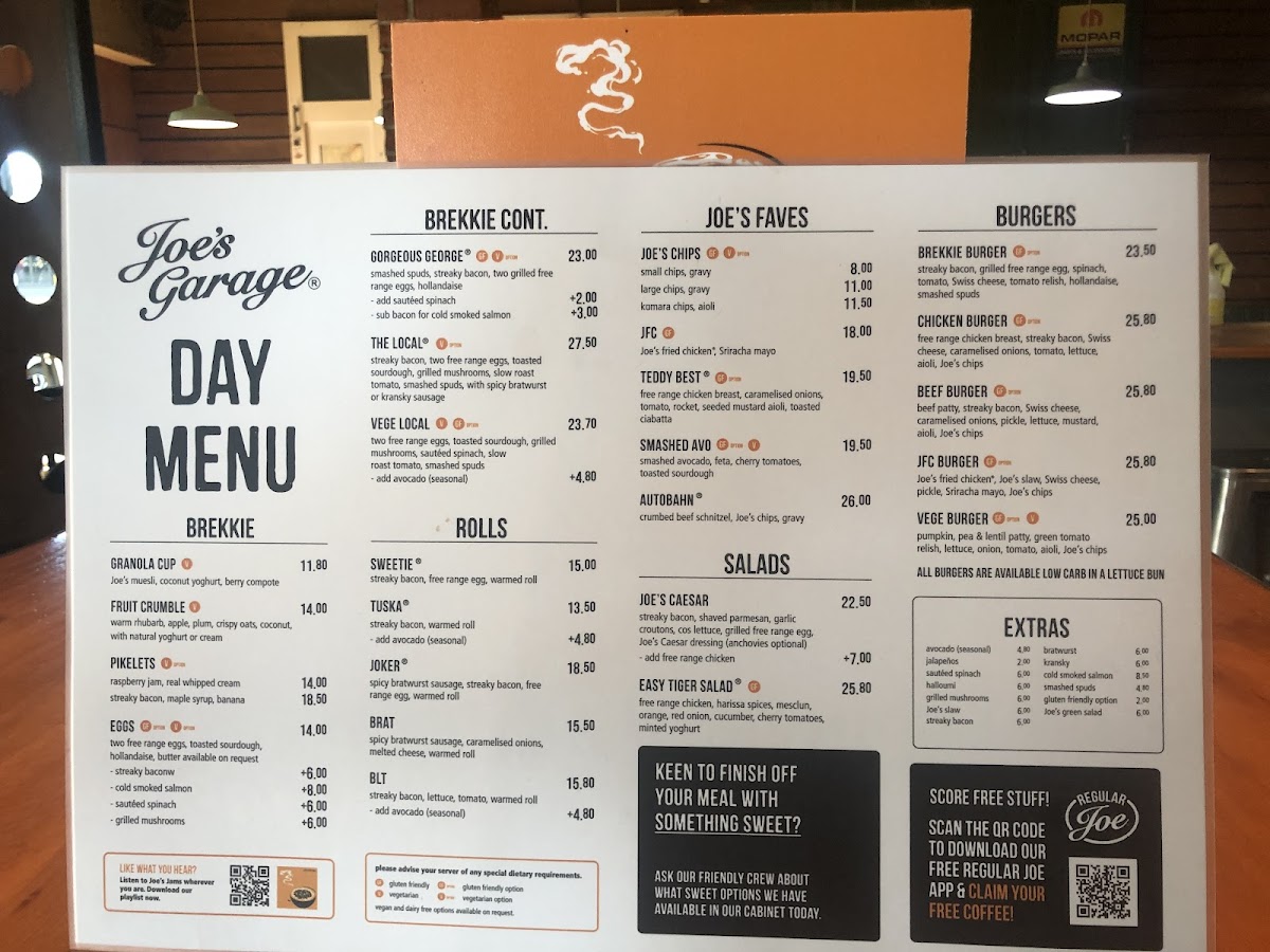 Menu Joe's Garage Palmerston North-3