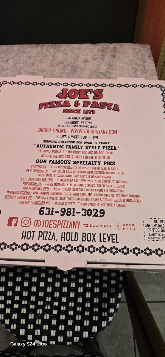 Menu Joe's Pizza & Pasta-3