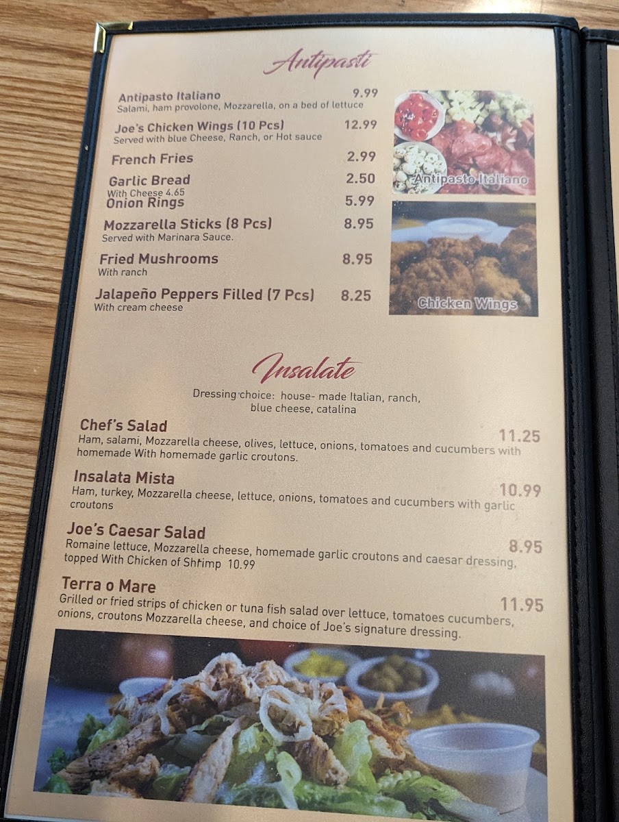 Menu Joe's Place-5