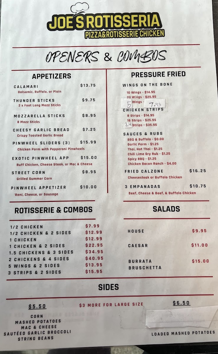 Menu Joe's Rotisseria-5