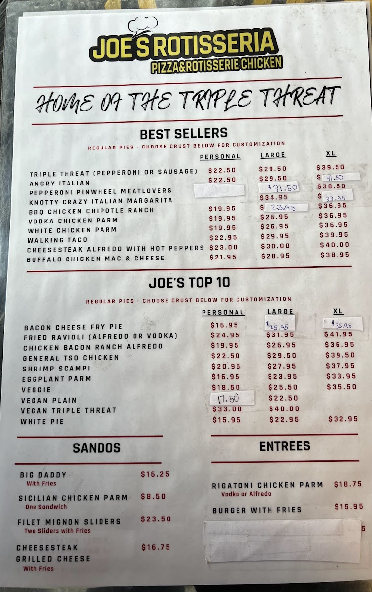 Menu Joe's Rotisseria-7
