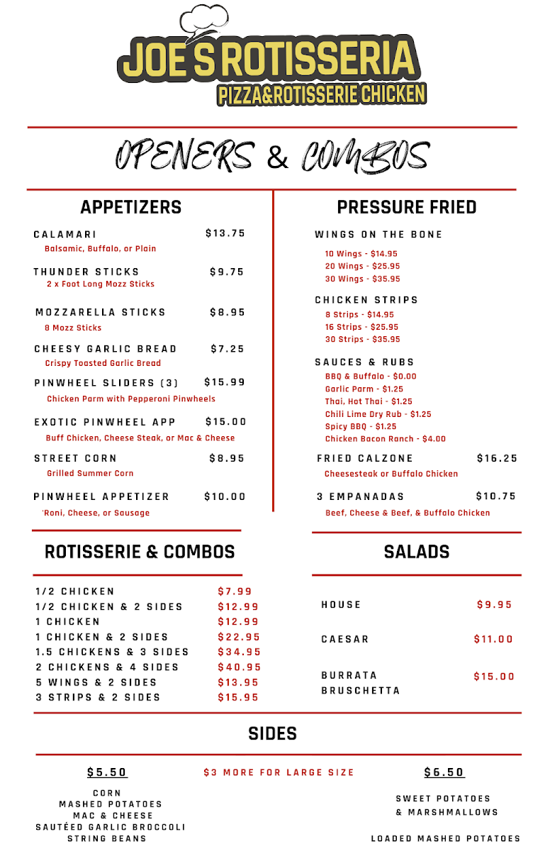 Menu Joe's Rotisseria-9