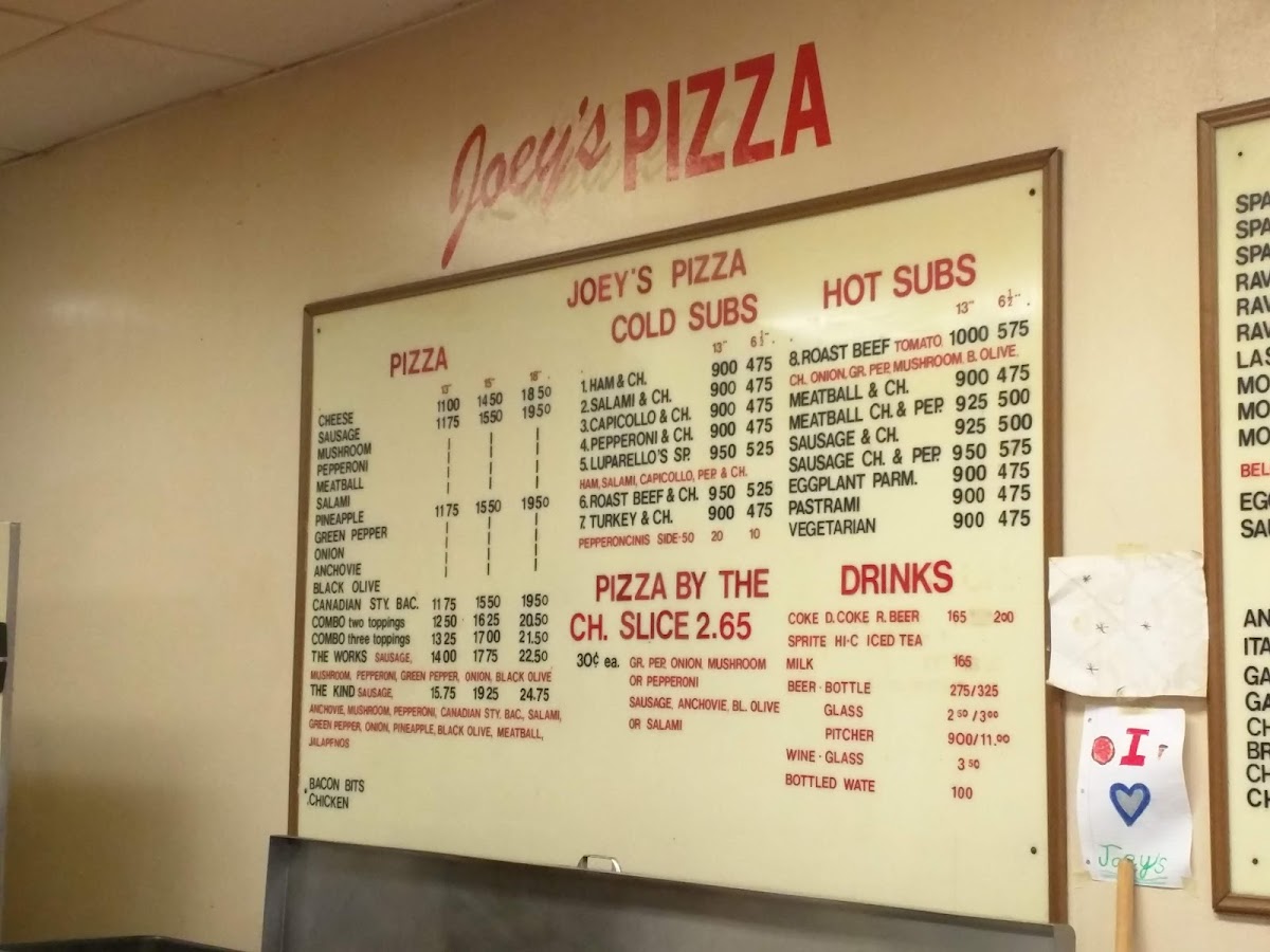 Menu Joey’S Pizza-3