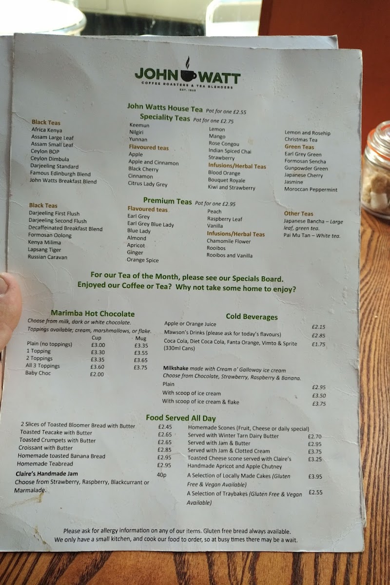 Menu John Watt And Son-6