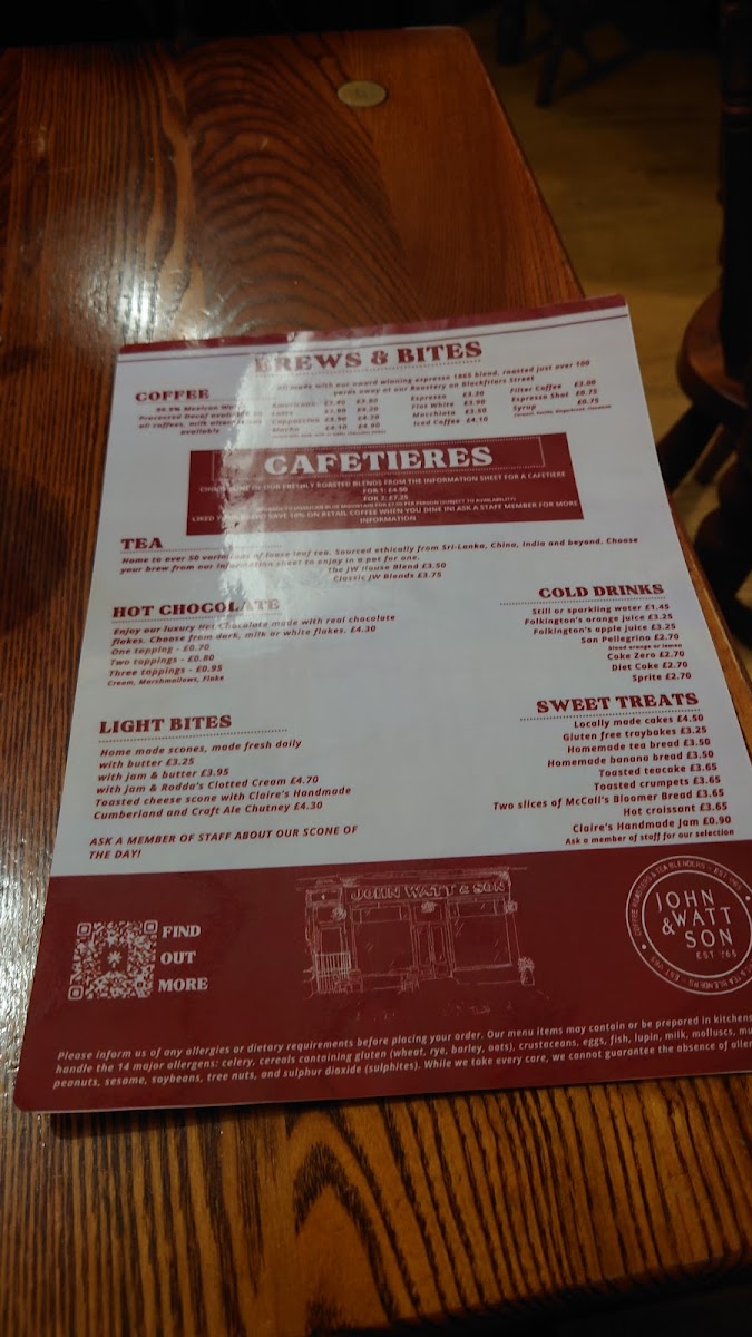 Menu John Watt And Son-8