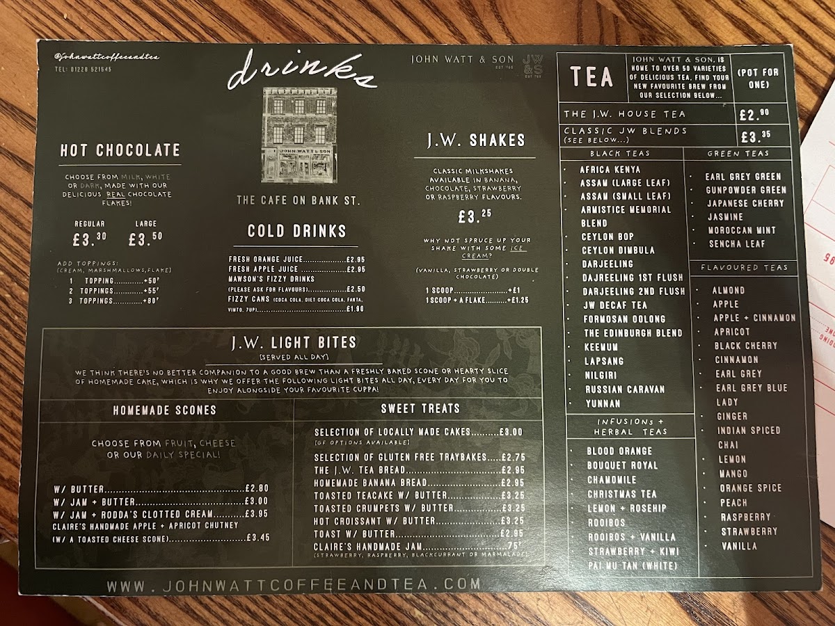 Menu John Watt And Son-9