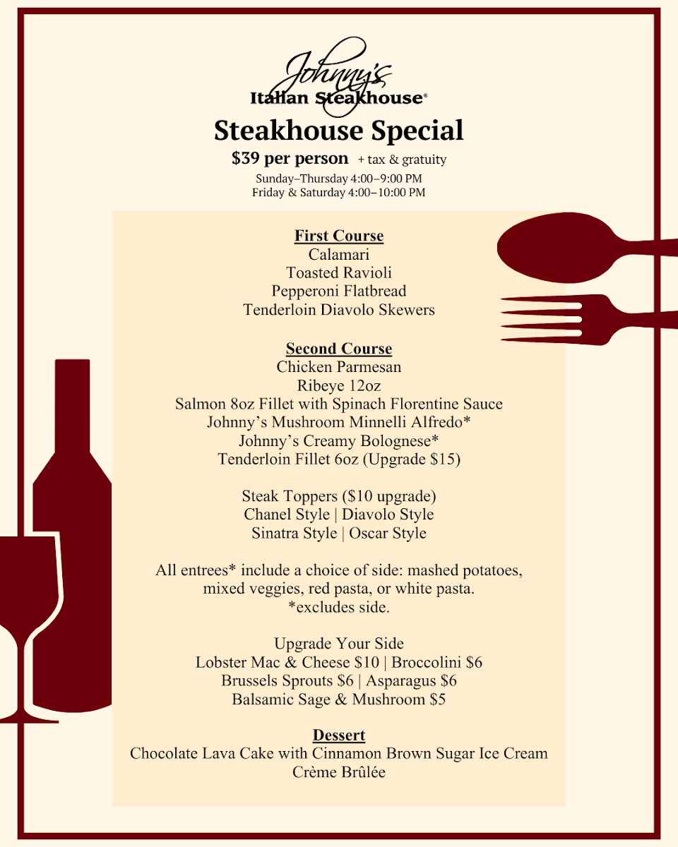 Menu Johnny's Italian Steakhouse-1