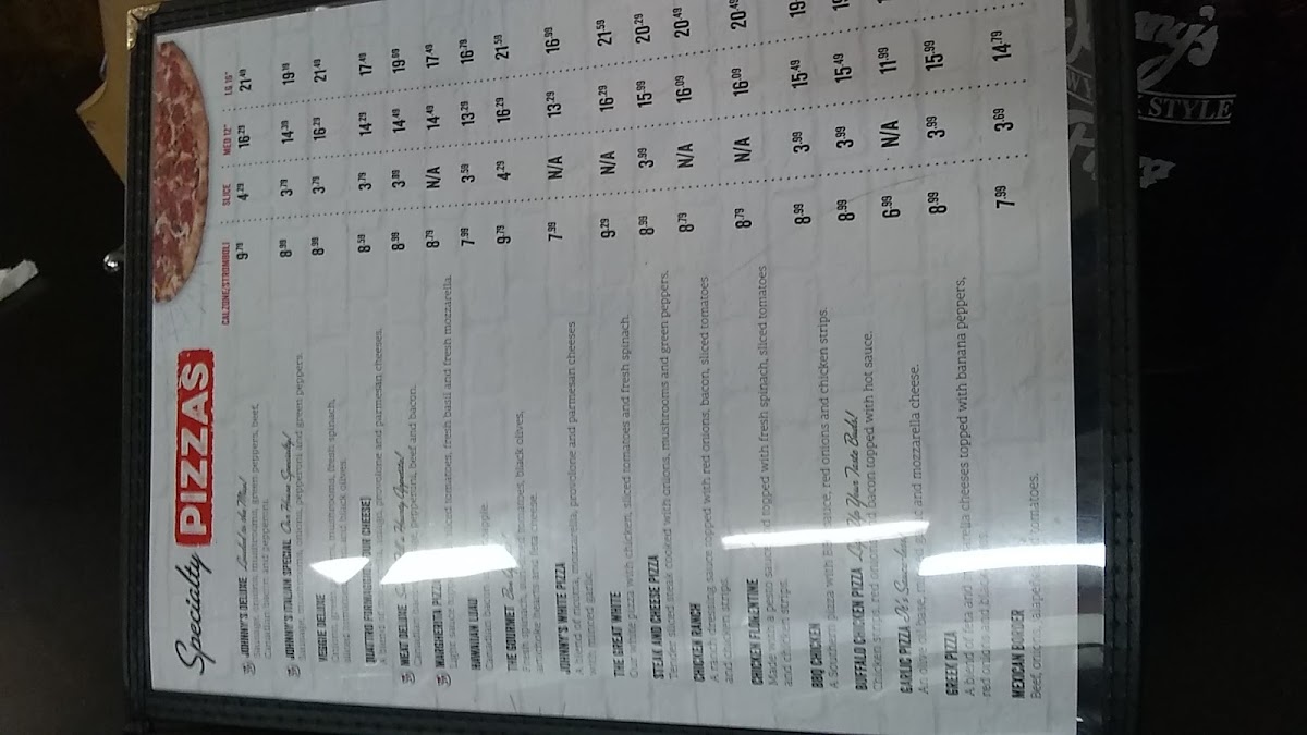 Menu Johnny's New York Style Pizza-6