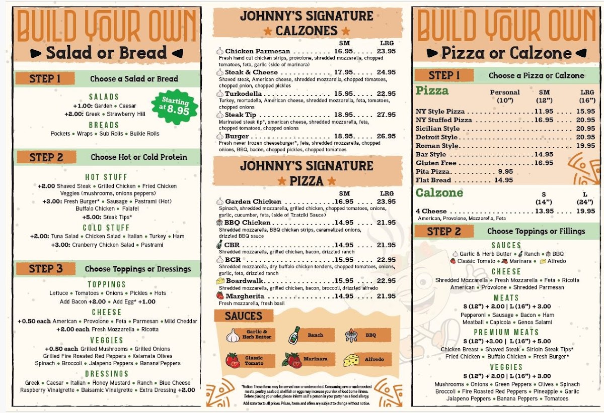 Menu Johnny's Pockets-2