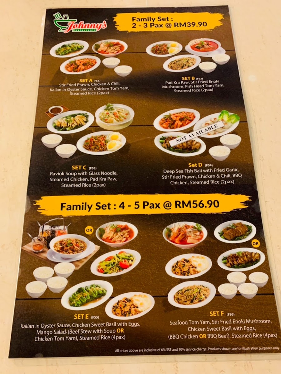 Menu Johnny's Restaurant Summit Usj, Subang Jaya-4