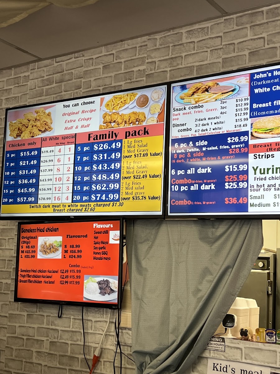 Menu John's Fried Chicken Chilliwack-10