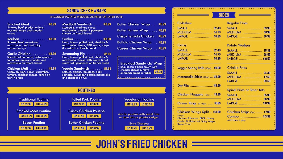 Menu John's Fried Chicken Chilliwack-3