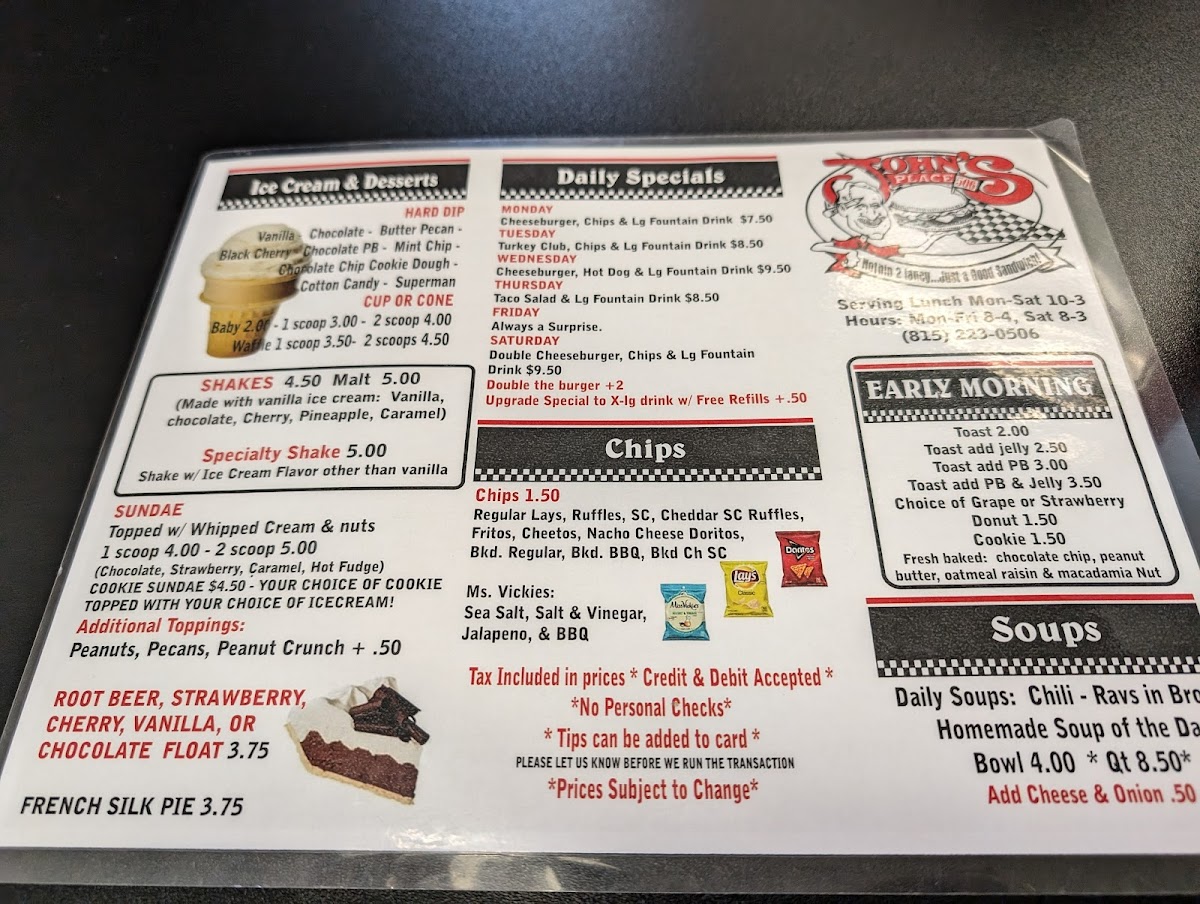 Menu John's Place-6