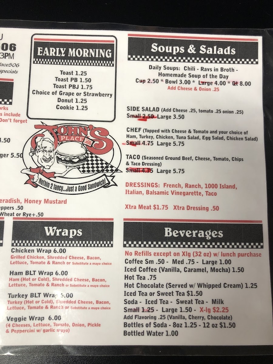 Menu John's Place-8