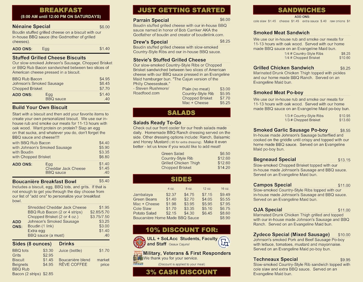Menu Johnson's Boucanière-1