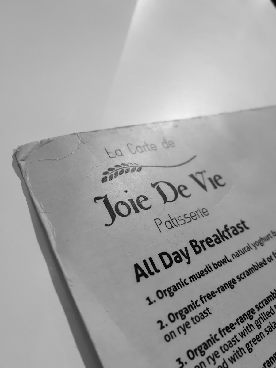 Menu Joie De Vie London-7