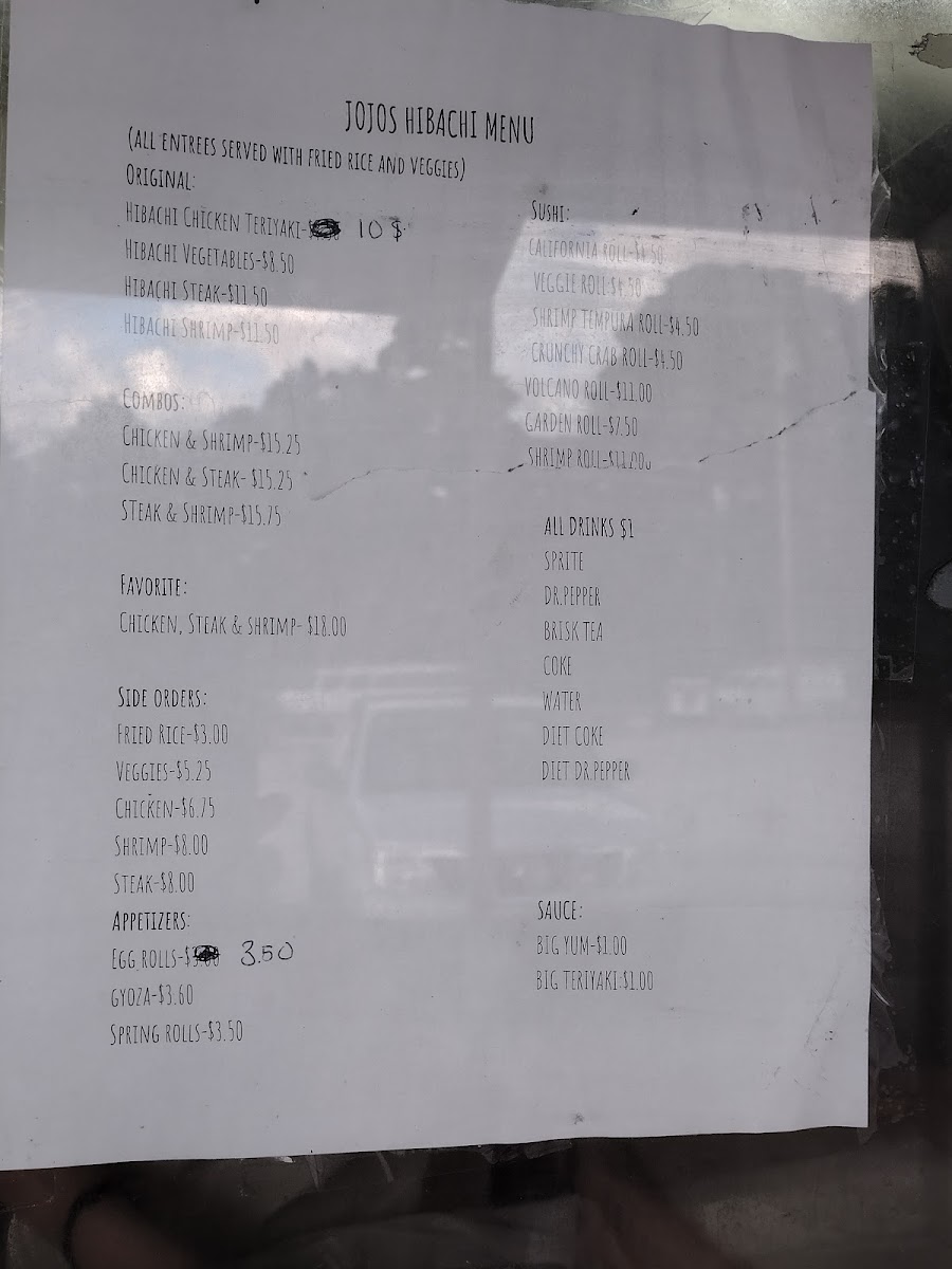 Menu Jojo Hibachi Sushi Express-2