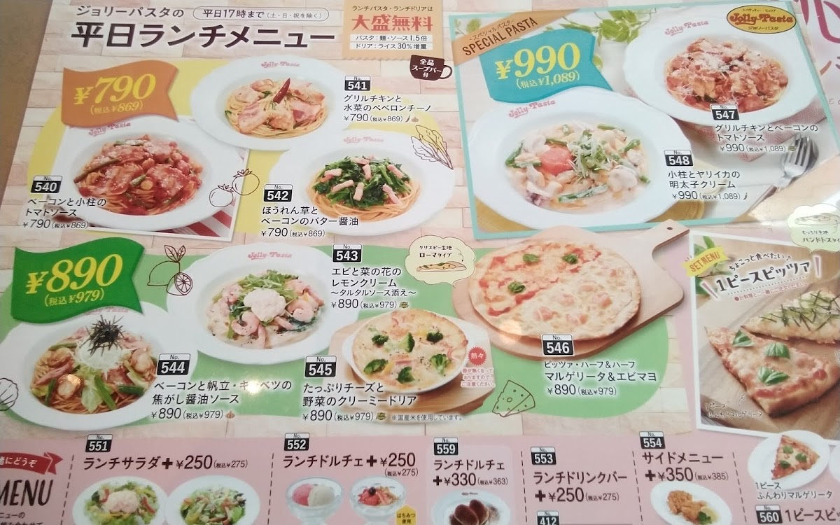 Menu Jolly Pasta-3