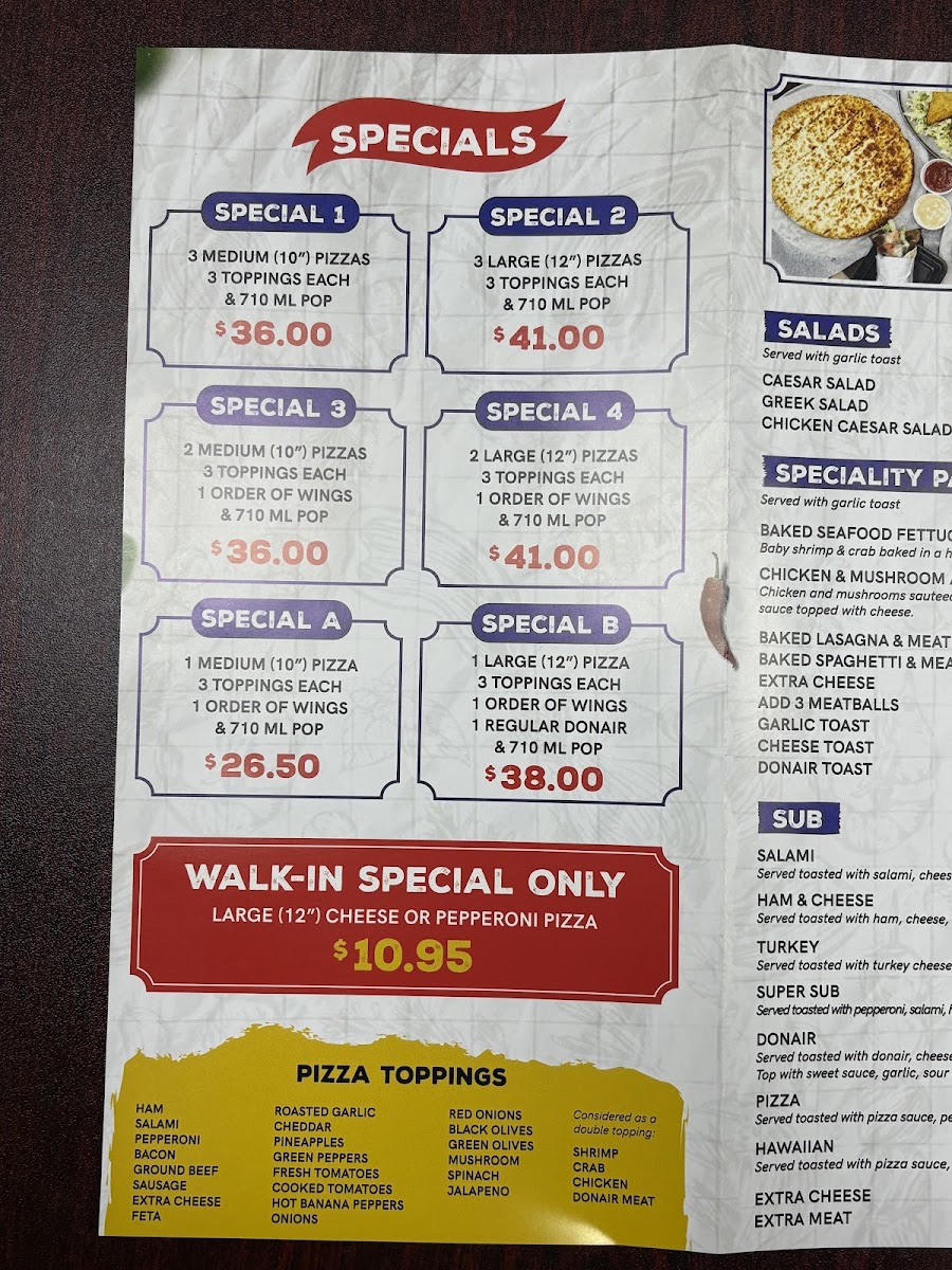 Menu Jomaa's Pizza & Donair-2