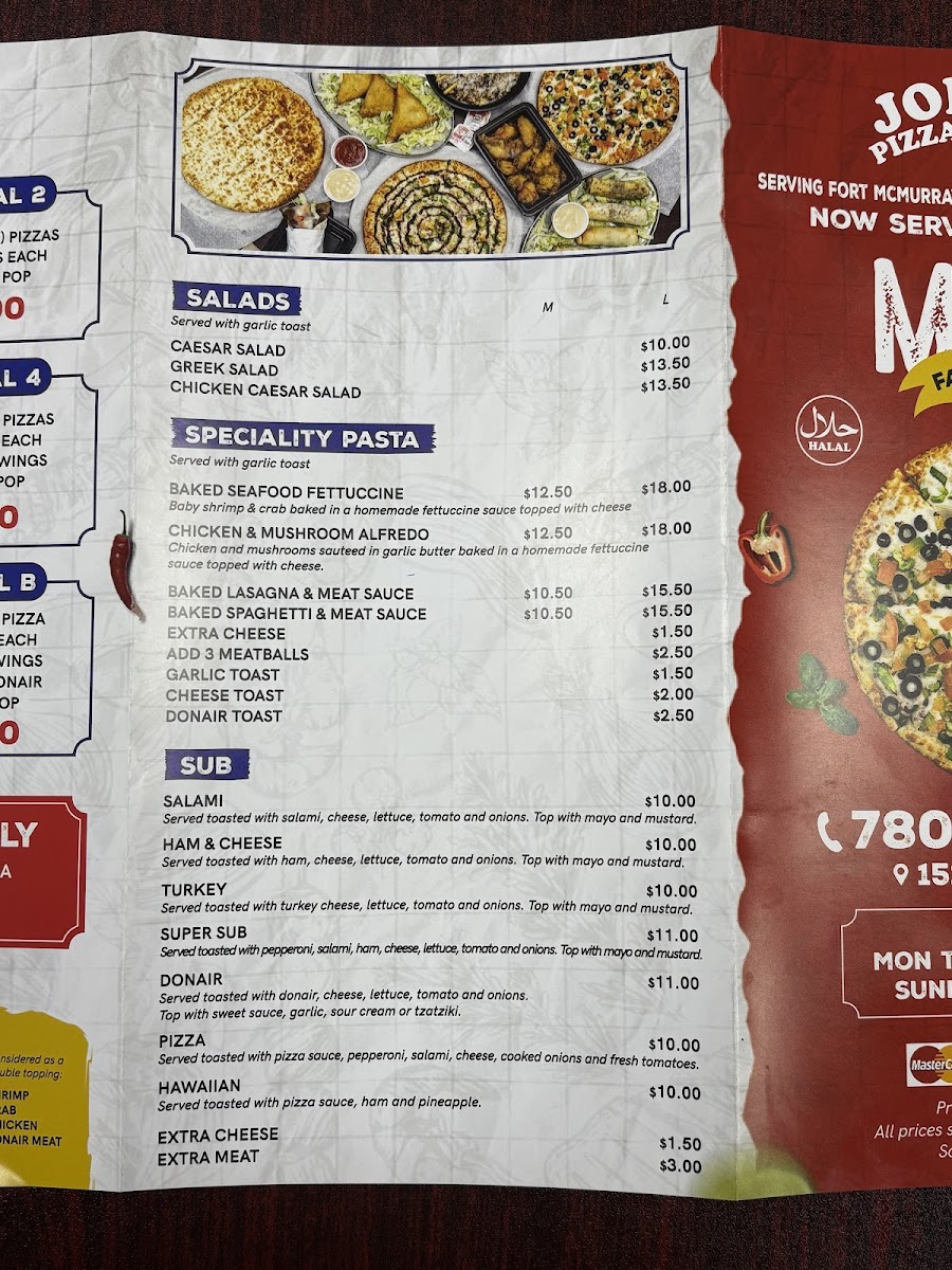 Menu Jomaa's Pizza & Donair-5