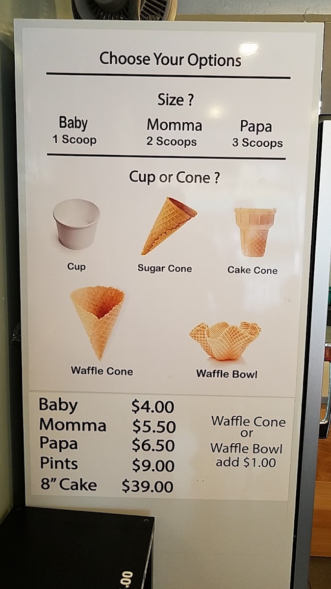 Menu Joma's Artisan Ice Cream-10