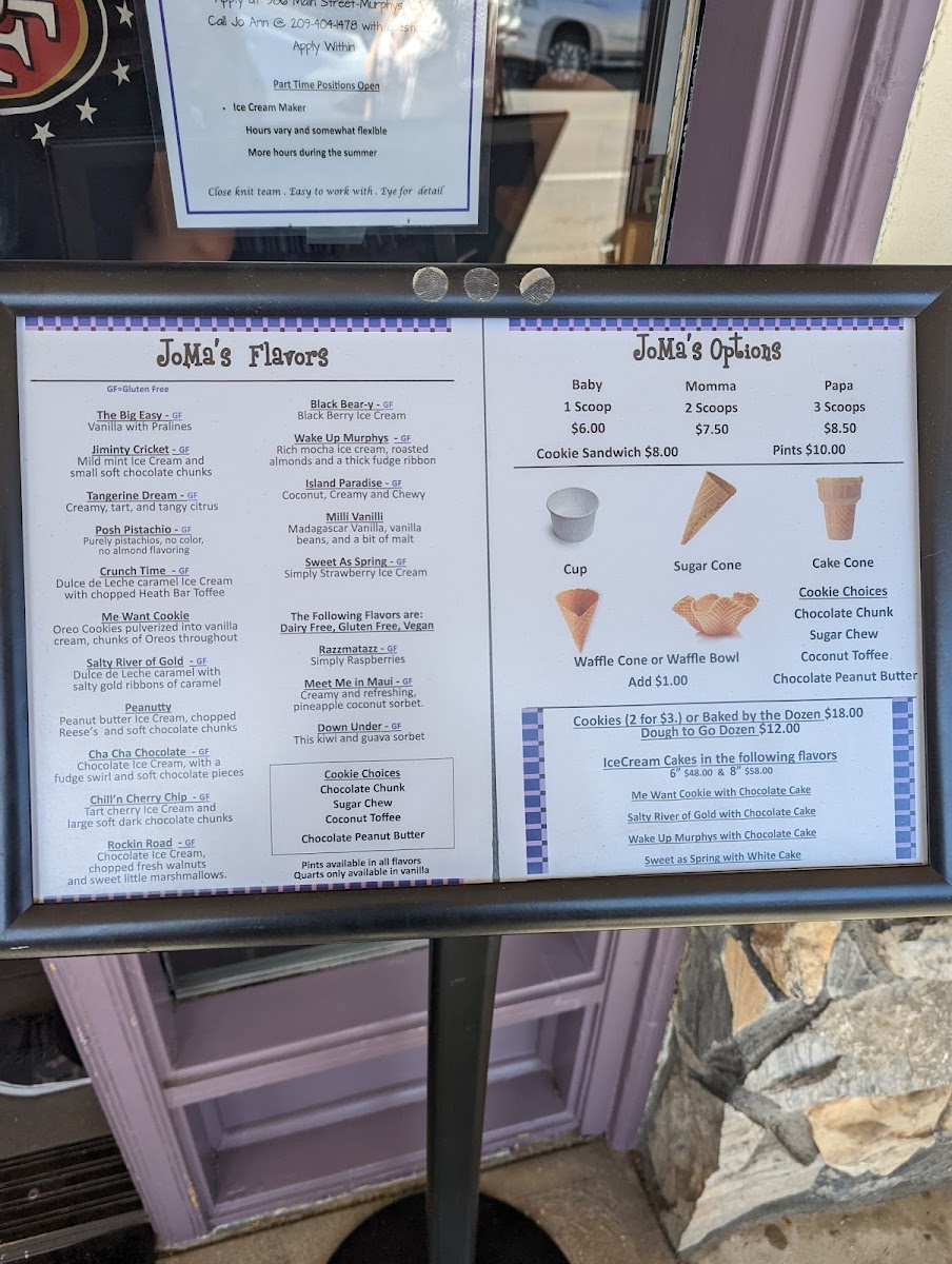 Menu Joma's Artisan Ice Cream-9