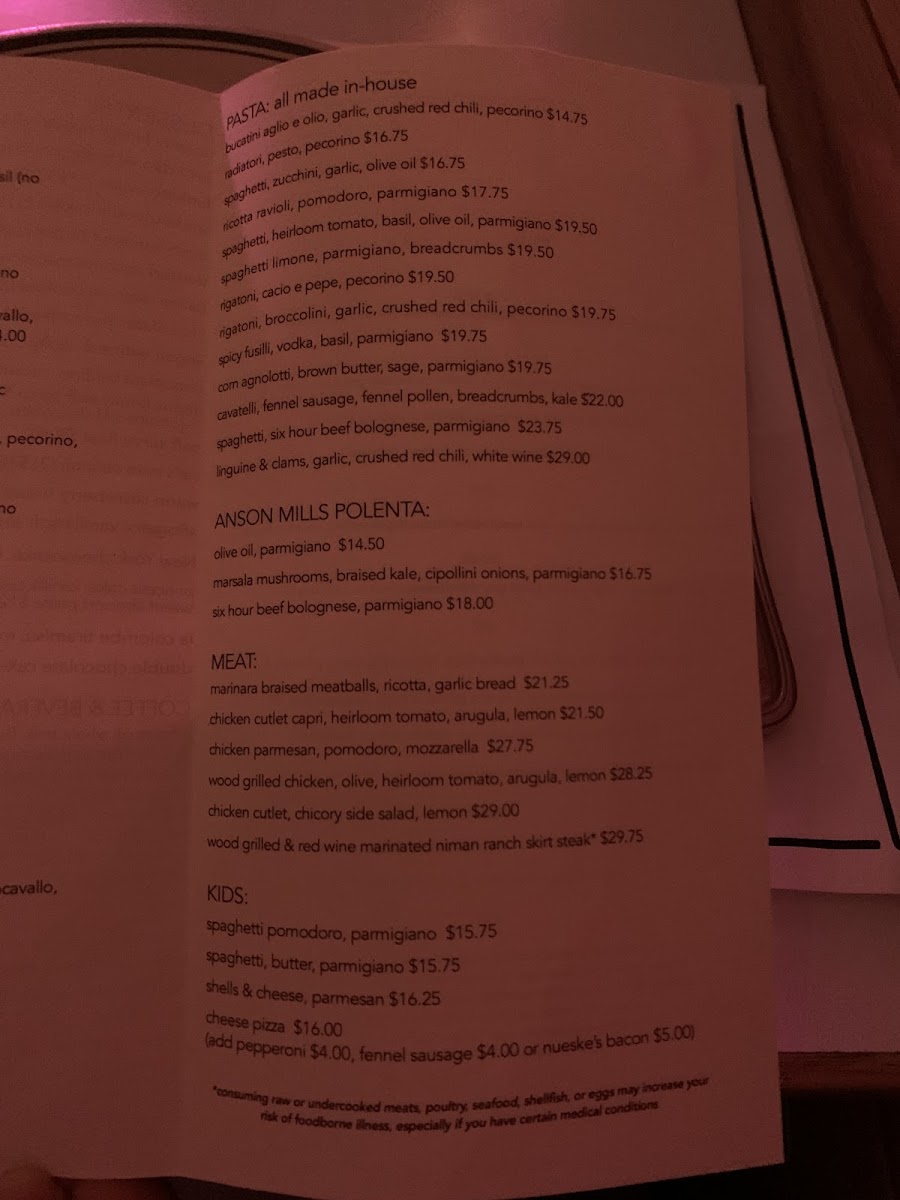 Menu Jon & Vinny's Fairfax-4