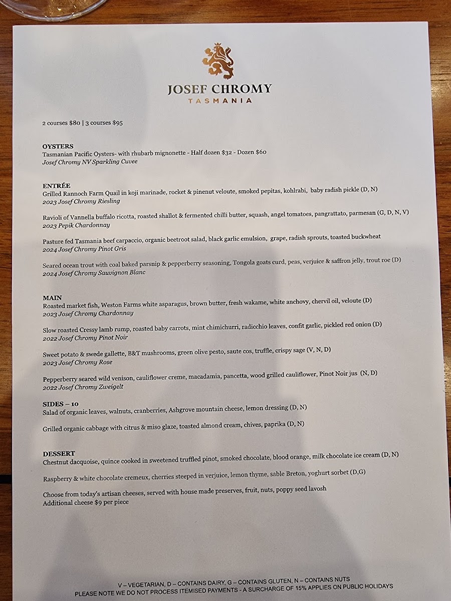 Menu Josef Chromy Wines-2