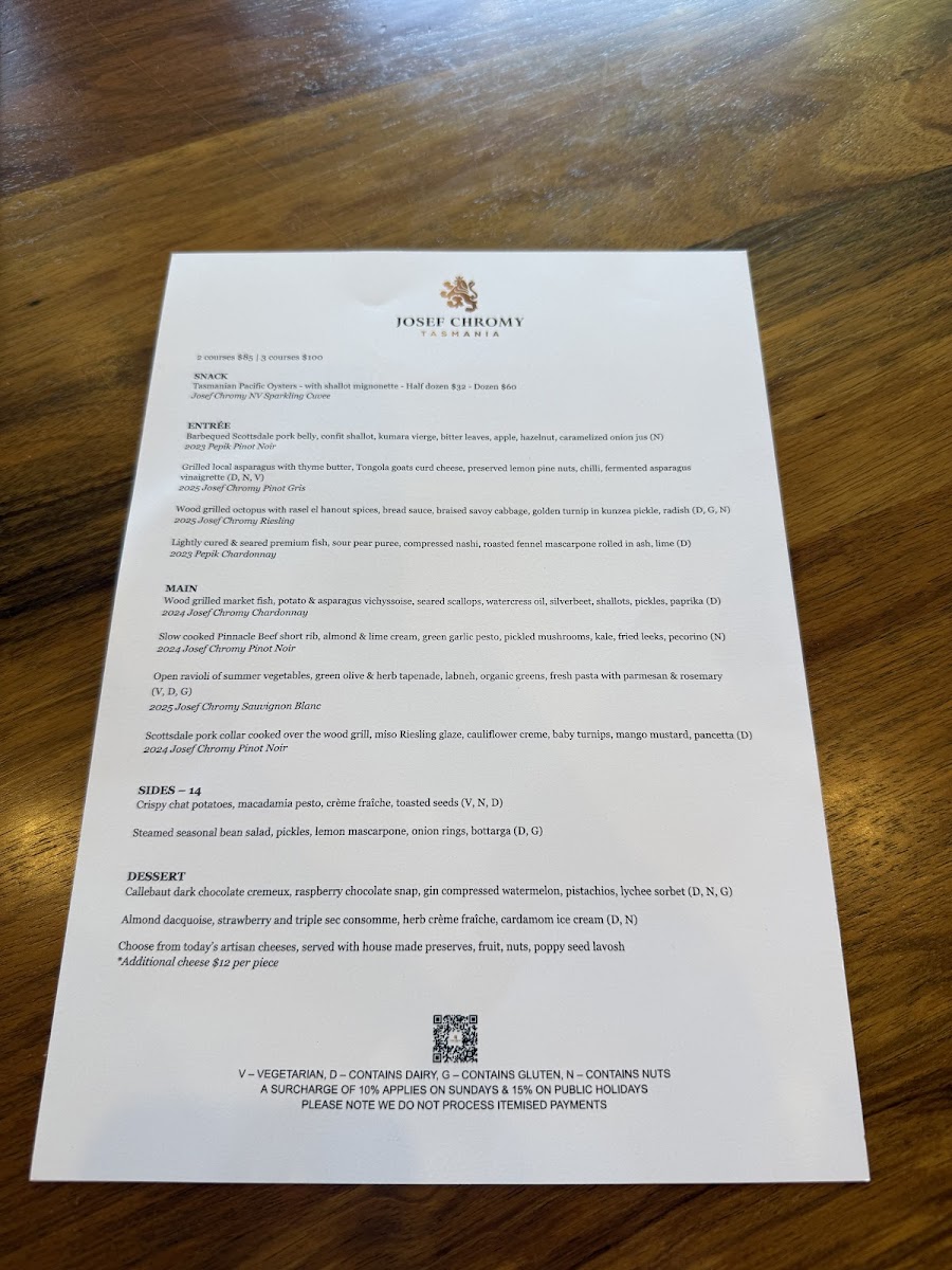 Menu Josef Chromy Wines-3