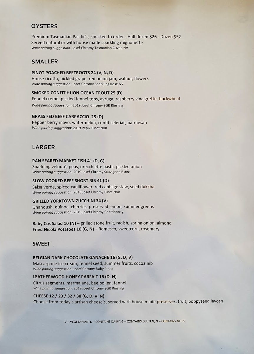 Menu Josef Chromy Wines-9